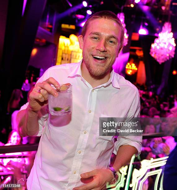 Actor Charlie Hunnam attends the Chateau Nightclub & Gardens at the Paris Las Vegas on May 13, 2011 in Las Vegas, Nevada.