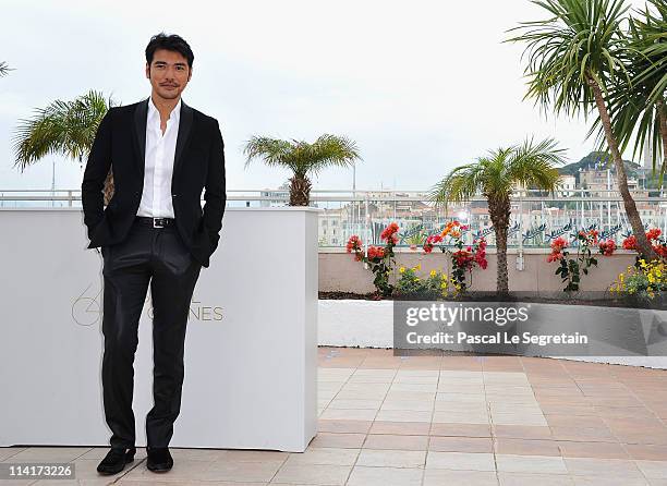 Actor Takeshi Kaneshiro attends the "Wu Xia" Photocall at the Palais des Festivals during the 64th Cannes Film Festival on May 14, 2011 in Cannes,...