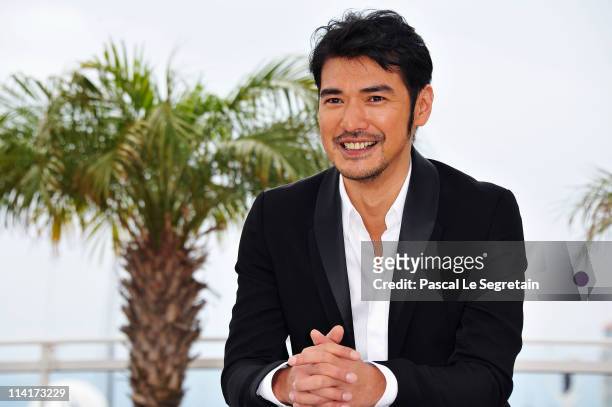 Actor Takeshi Kaneshiro attends the "Wu Xia" Photocall at the Palais des Festivals during the 64th Cannes Film Festival on May 14, 2011 in Cannes,...