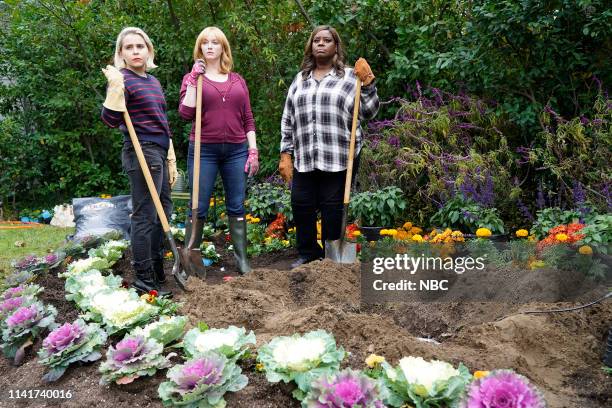 Hunting Season" Episode 211 -- Pictured: Mae Whitman as Annie Marks, Christina Hendricks as Beth Boland, Retta as Ruby Hill --