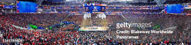 The Virginia Cavaliers celebrate their teams 85-77 win over the Texas Tech Red Raiders to win the 2019 NCAA men’s Final Four National Championship...