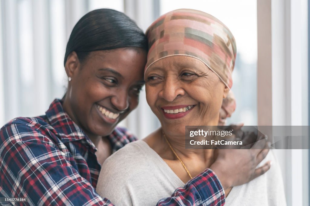 Courageous woman with cancer spends precious time with adult daughter