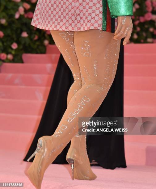 Model Ashley Graham arrives for the 2019 Met Gala at the Metropolitan Museum of Art on May 6 in New York. - The Gala raises money for the...