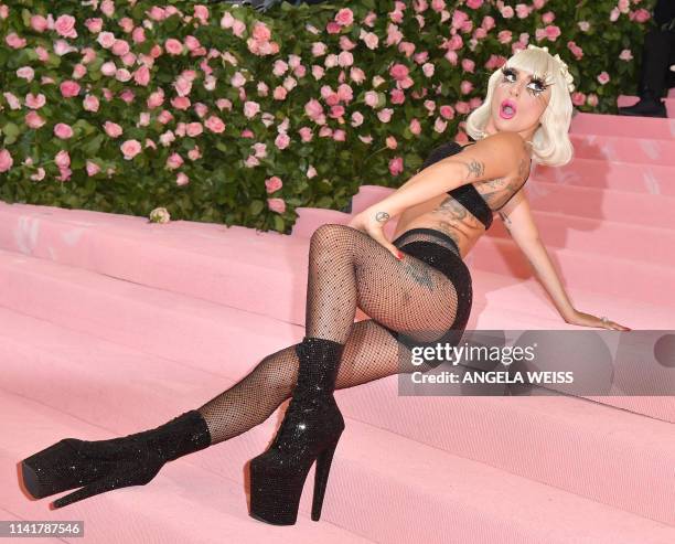 Singer/actress Lady Gaga arrives for the 2019 Met Gala at the Metropolitan Museum of Art on May 6 in New York. The Gala raises money for the...