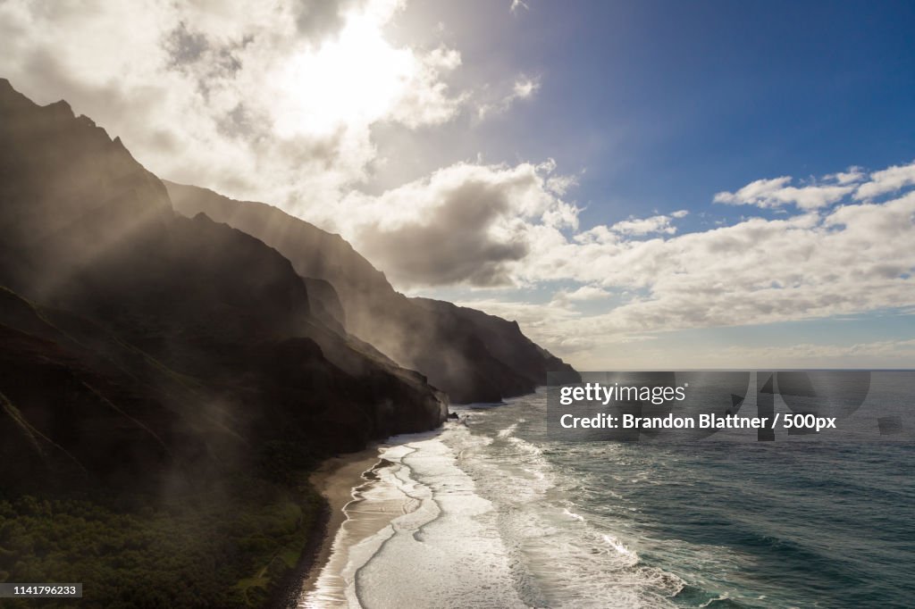 Napali Coast Of Kauai From Helicopter
