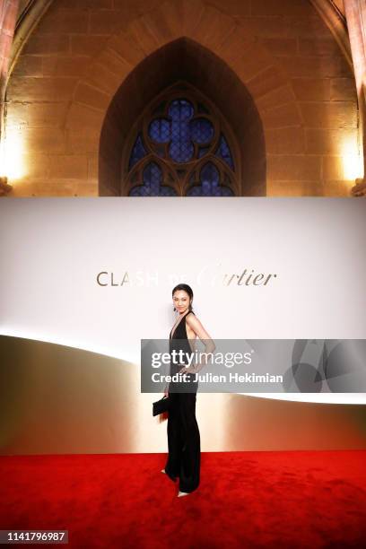 Guest attends the "Clash De Cartier" Launch Photocall At La Conciergerie In Paris on April 10, 2019 in Paris, France.