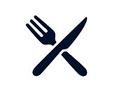 Table knife And Fork - Vector