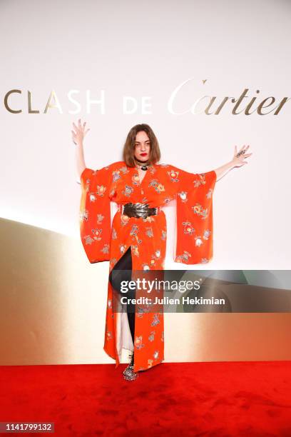 Yazbukey attends the "Clash De Cartier" Launch Photocall At La Conciergerie In Paris on April 10, 2019 in Paris, France.