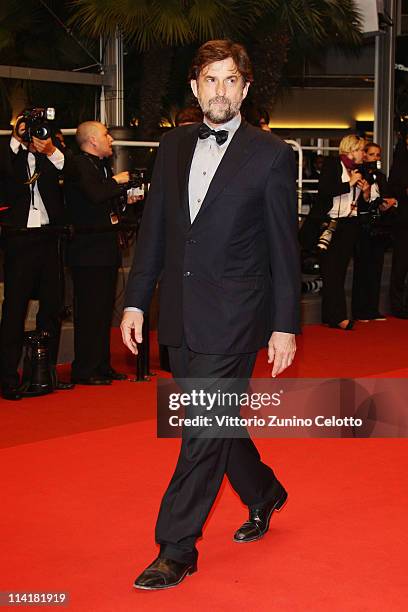 Director Nanni Moretti attends the "Hearat Shulayim" premiere at the Palais des Festivals during the 64th Cannes Film Festival on May 14, 2011 in...