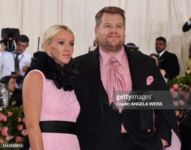 James Corden and Julia Carey arrive for the 2019 Met Gala at the Metropolitan Museum of Art on May 6 in New York. - The Gala raises money for the...