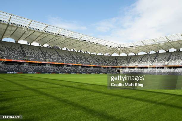 General view of the new Bankwest Stadium on April 11, 2019 in Sydney, Australia.