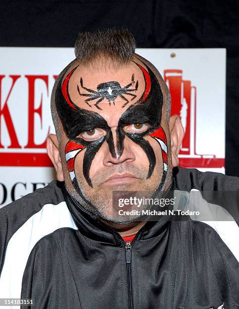 Road Warrior Animal promotes "Road Warriors: Danger, Death And The Rush Of Wrestling" at Bookends Bookstore on May 14, 2011 in Ridgewood, New Jersey.