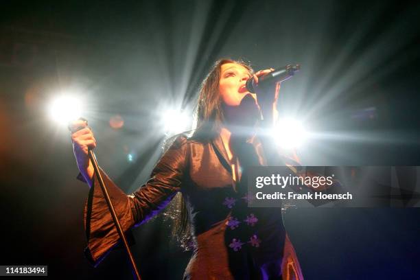 Singer Tarja Turunen performs live during a concert at the Columbiahalle on May 14, 2011 in Berlin, Germany.