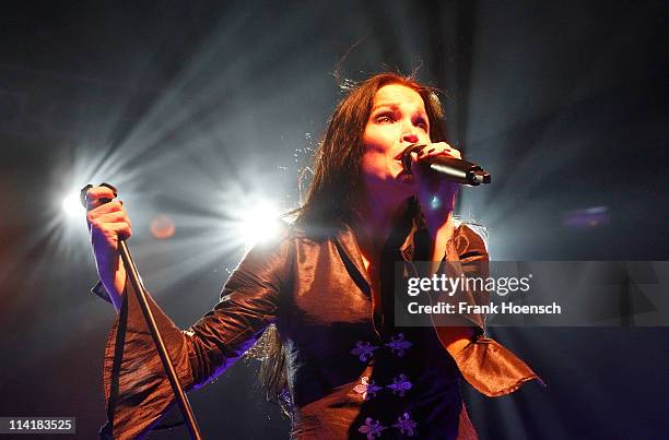 Singer Tarja Turunen performs live during a concert at the Columbiahalle on May 14, 2011 in Berlin, Germany.