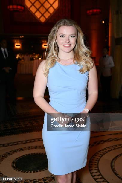 Julia Hussey attends The One Love Foundation's One Night for One Love at Cipriani 42nd Street on April 10, 2019 in New York City.