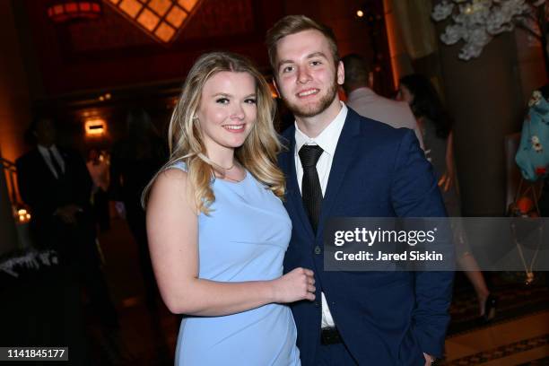 Julia Hussey and Tommy Batchelor attend The One Love Foundation's One Night for One Love at Cipriani 42nd Street on April 10, 2019 in New York City.
