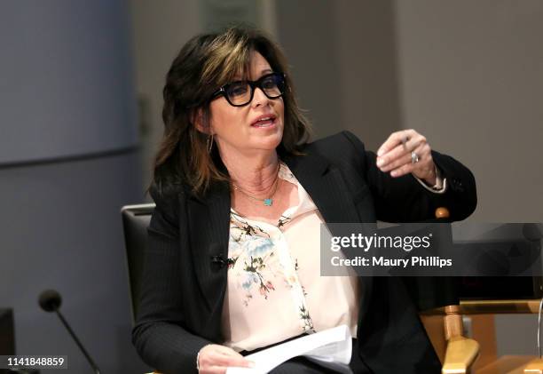 Moderator Colleen Williams speaks during a SAG-AFTRA Panel Discussion on Deepfakes at SAG-AFTRA on May 6, 2019 in Los Angeles, California.