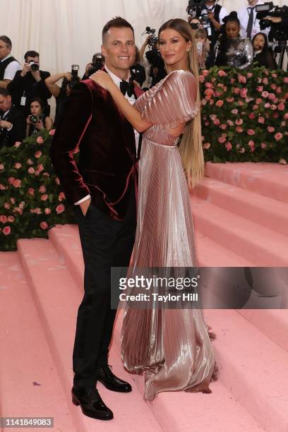 Gisele Bundchen and Tom Brady attend the 2019 Met Gala celebrating "Camp: Notes on Fashion" at The Metropolitan Museum of Art on May 6, 2019 in New...