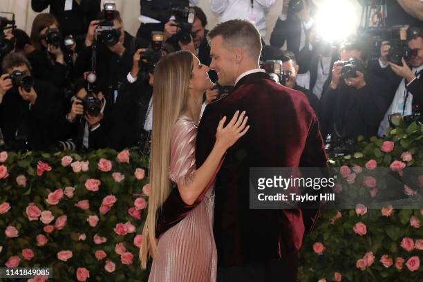 Gisele Bundchen and Tom Brady attend the 2019 Met Gala celebrating "Camp: Notes on Fashion" at The Metropolitan Museum of Art on May 6, 2019 in New...