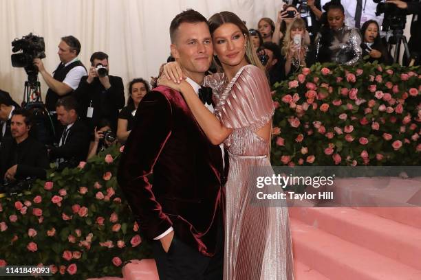 Gisele Bundchen and Tom Brady attend the 2019 Met Gala celebrating "Camp: Notes on Fashion" at The Metropolitan Museum of Art on May 6, 2019 in New...