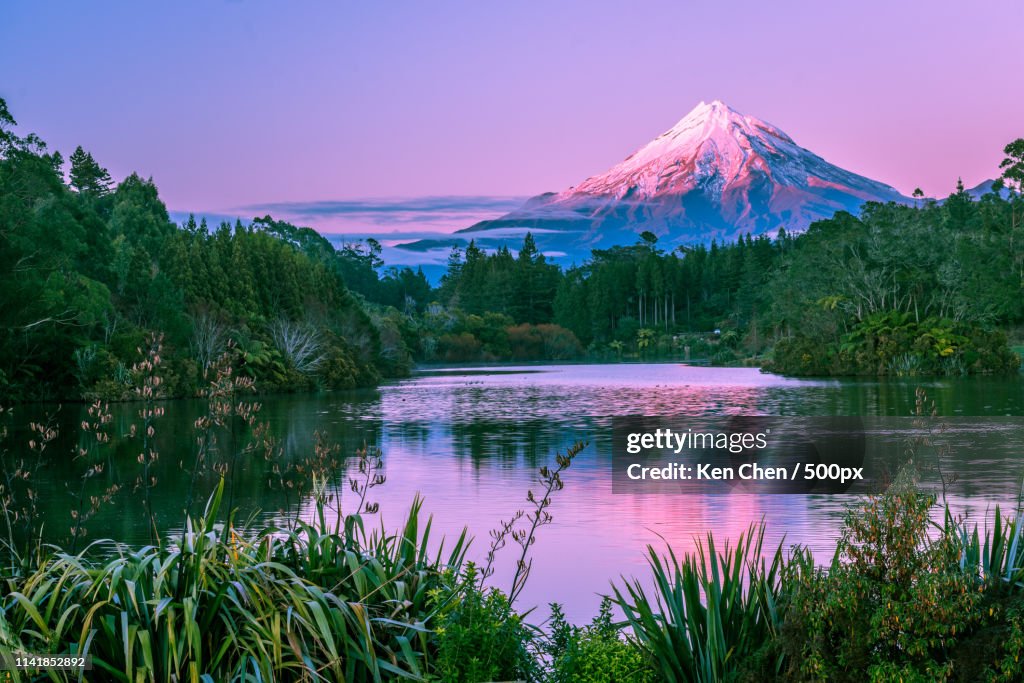 Mt Taranaki At Dawn