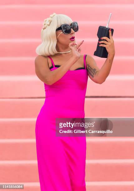 Singer, songwriter and actress Lady Gaga is seen arriving to the 2019 Met Gala Celebrating Camp: Notes on Fashion at The Metropolitan Museum of Art...