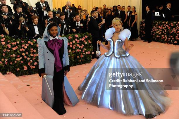 Law Roach and Zendaya attend The 2019 Met Gala Celebrating Camp: Notes On Fashion - Arrivalsat The Metropolitan Museum of Art on May 6, 2019 in New...