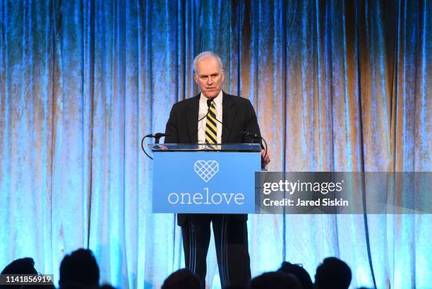 Secretary Of The Navy Richard V. Spencer attend The One Love Foundation's One Night for One Love at Cipriani 42nd Street on April 10, 2019 in New...