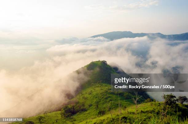 mt balingkilat or the mountain of thunder - zambales province stock pictures, royalty-free photos & images