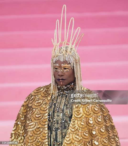 Billy Porter is seen arriving to the 2019 Met Gala Celebrating Camp: Notes on Fashion at The Metropolitan Museum of Art on May 6, 2019 in New York...