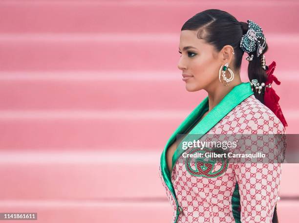 Model Ashley Graham is seen arriving to the 2019 Met Gala Celebrating Camp: Notes on Fashion at The Metropolitan Museum of Art on May 6, 2019 in New...