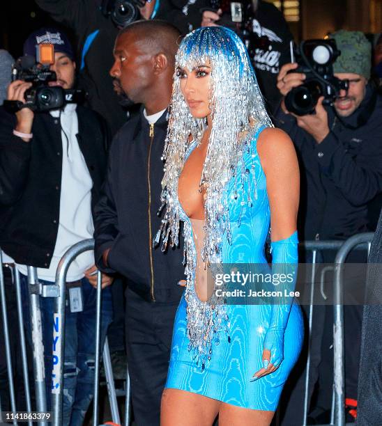Kim Kardashian West and Kanye West at the official Met Gala afterparty at Up and Down on May 6, 2019 in New York City.