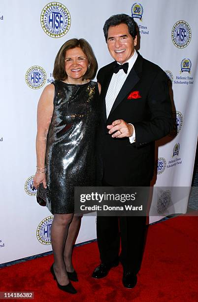 Kelly Anastos and Ernie Anastos attend the 20th Anniversary Hellenic Times Gala at The New York Marriott Marquis on May 14, 2011 in New York City.