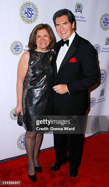 Kelly Anastos and Ernie Anastos attend the 20th Anniversary Hellenic Times Gala at The New York Marriott Marquis on May 14, 2011 in New York City.