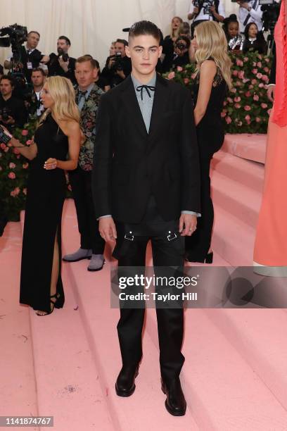 Hero Fiennes Tiffin attends the 2019 Met Gala celebrating "Camp: Notes on Fashion" at The Metropolitan Museum of Art on May 6, 2019 in New York City.