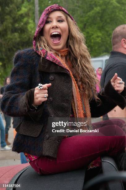 Haley Reinhart attends the homecoming for "American Idol" Season 10 finalist Haley Reinhart on May 14, 2011 in Wheeling, Illinois.