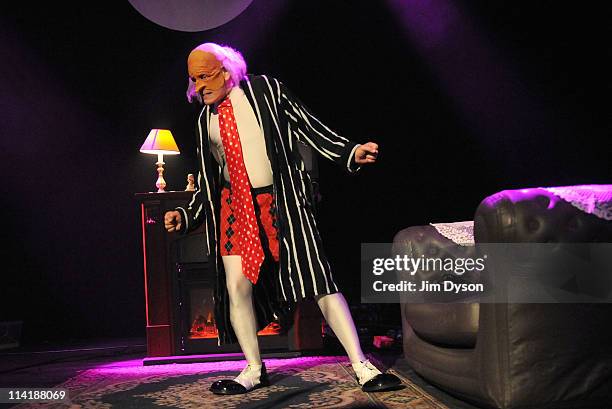 Homer Flynn of experimental group The Residents performs live on stage during the second night of Short Circuit Presents Mute 'A Festival Of...