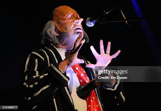 Homer Flynn of experimental group The Residents performs live on stage during the second night of Short Circuit Presents Mute 'A Festival Of...
