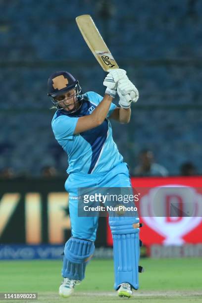 Supernovas Sophie Devine bats during the VIVO Women T20 Challenge match against Trailblazers at SMS Stadium in Jaipur,Rajasthan,India on May 06,2019....