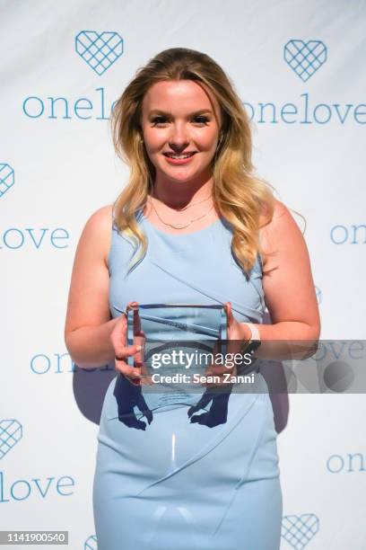 Julia Hussey attends The One Love Foundation's One Night for One Love at Cipriani 42nd Street on April 10, 2019 in New York City.