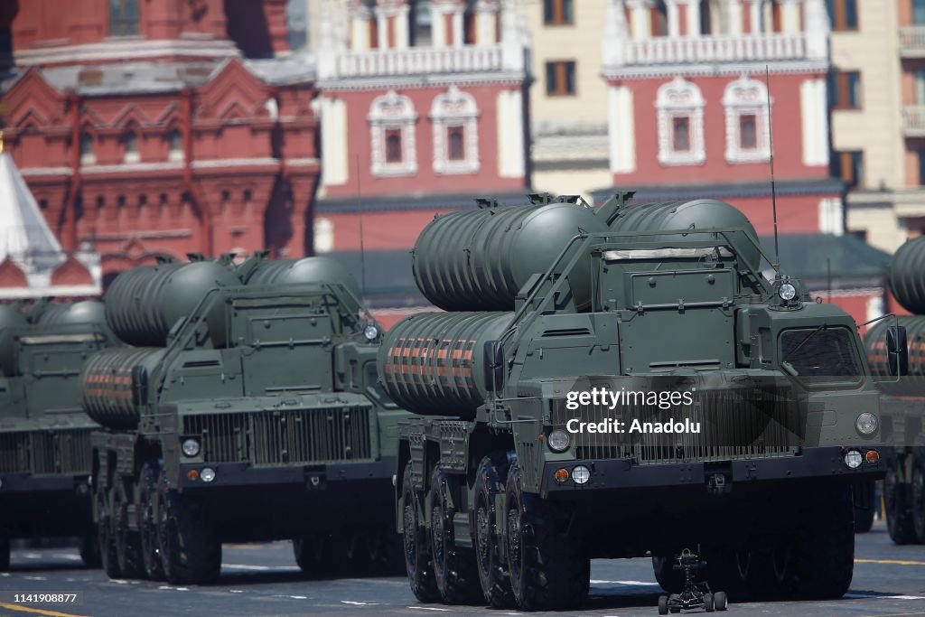 Rehearsal of Victory Day military parade in Moscow's Red Square