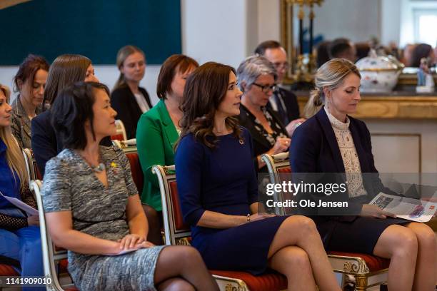 Crown Princess Mary of Denmark during the "Women Deliver" conference on May 7, 2019 in Copenhagen, Denmark. The Crown Princess is protector for...