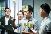 young asian business people meeting in office