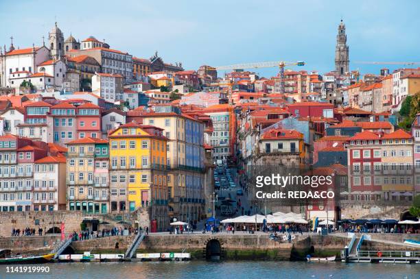 Placa da Ribeira. City Porto at Rio Douro in the north of Portugal. The old town is listed as UNESCO world heritage. Portugal. Southern Europe....