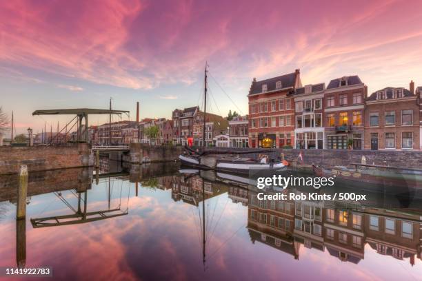 delfshaven rotterdam - delft stock pictures, royalty-free photos & images