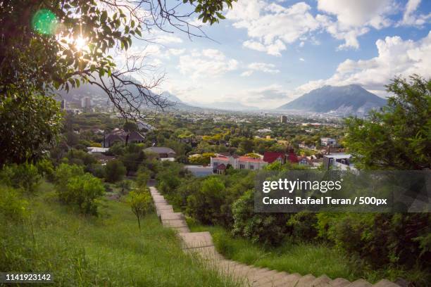 san pedro garza garcia, nuevo león - pre sunset - monterrey mexico stock pictures, royalty-free photos & images