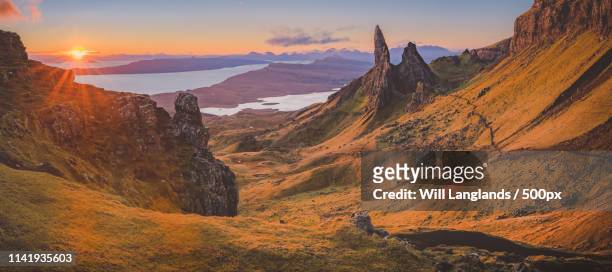 the old man - old man of storr stock pictures, royalty-free photos & images