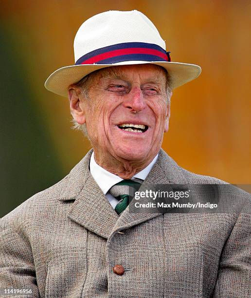 Prince Philip, Duke of Edinburgh carriage driving in the Laurent Perrier meet of the British Driving Society on day 5 of the Royal Windsor Horse Show...