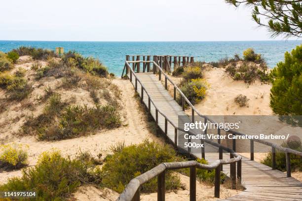 pasarela punta umbria - província de huelva imagens e fotografias de stock