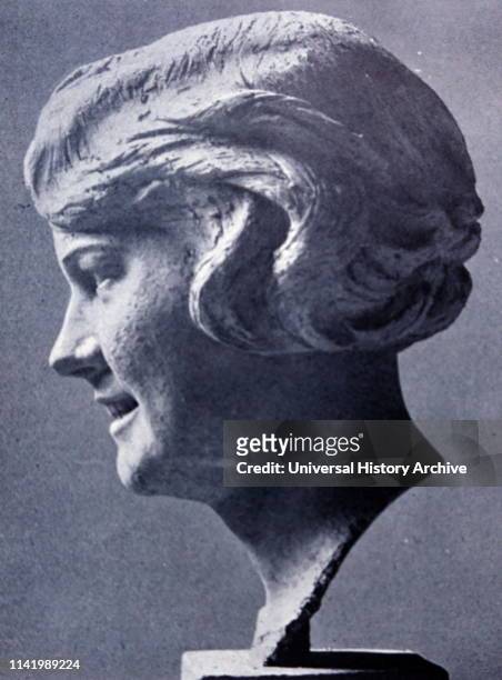 Bust of Angela Maria "Geli" Raubal , Adolf Hitler's half-niece. Born in Linz, Austria-Hungary, she was the second child and eldest daughter of Leo...
